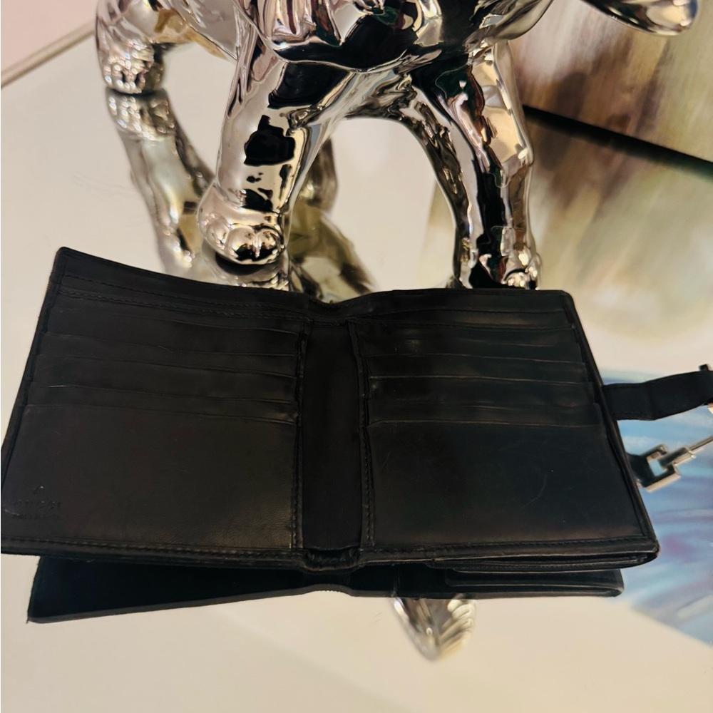 Gucci Piston Lock Black Wallet Vintage - Picture 10 of 10